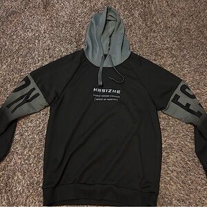 HASIZHE black and grey hoodie SIZE XL